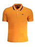 La Martina Arancione Cotton Men Polo La Martina