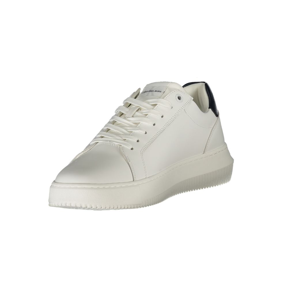 Calvin Klein White Leather Men Sneaker Calvin Klein