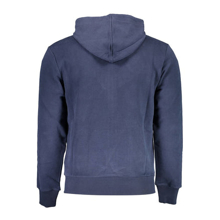La Martina Blue Cotton Men's Hooded Sweater La Martina