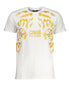 Cavalli Class Bianco Cotton Men T-Shirt Cavalli Class