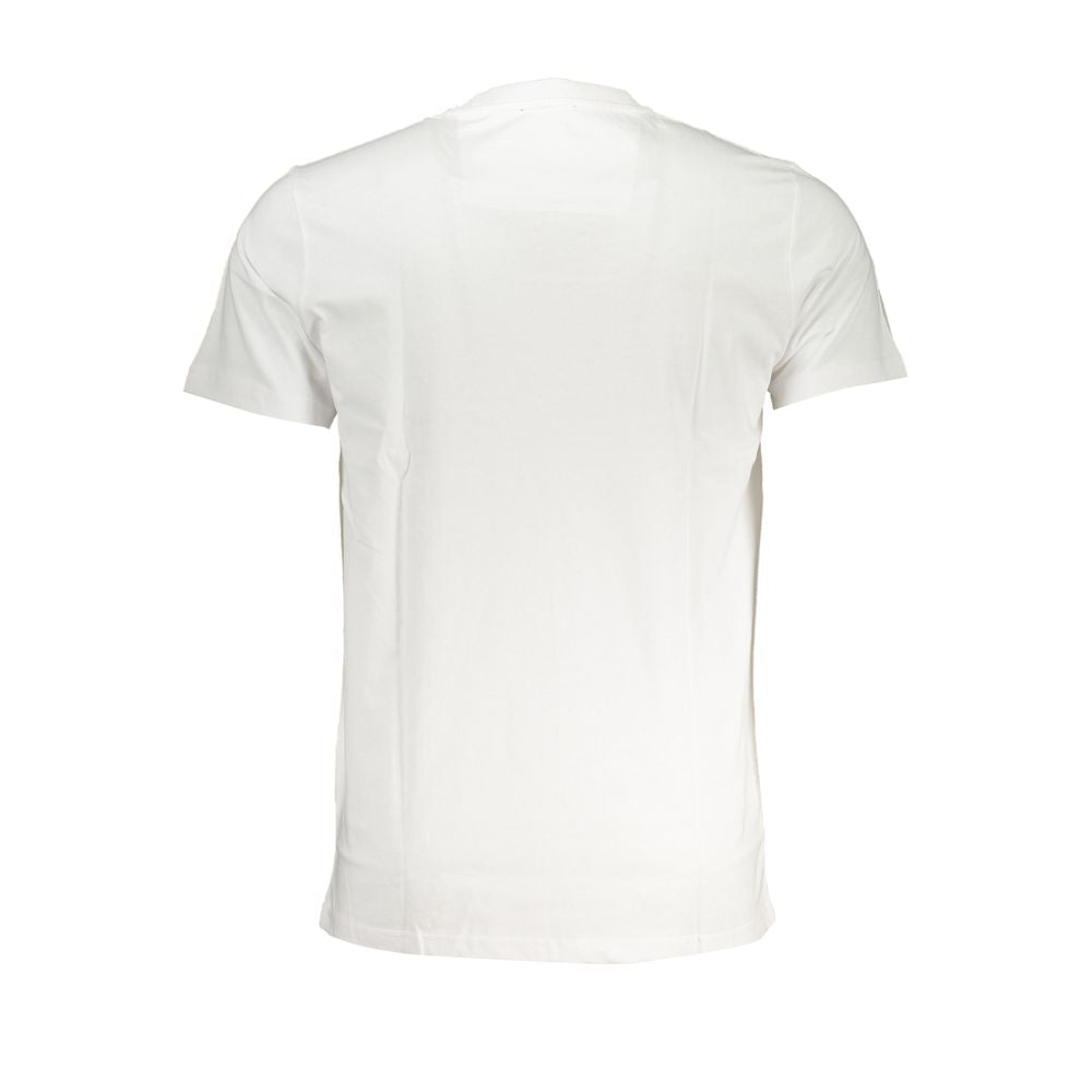 Cavalli Class Bianco Cotton Men T-Shirt Cavalli Class