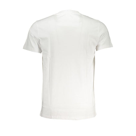 Cavalli Class Bianco Cotton Men T-Shirt Cavalli Class