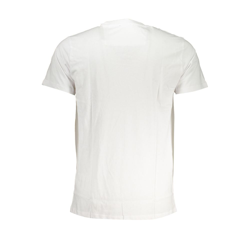 Cavalli Class Bianco Cotton Men T-Shirt Cavalli Class