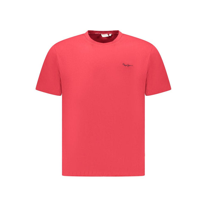 Pepe Jeans Red Cotton Men T-Shirt Pepe Jeans