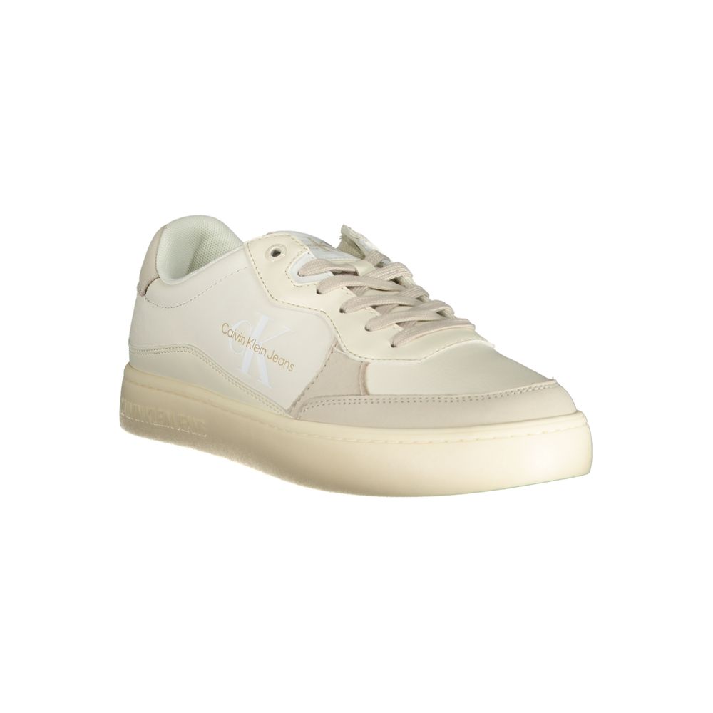 Calvin Klein Bianco Polyurethane Men Sneaker Calvin Klein