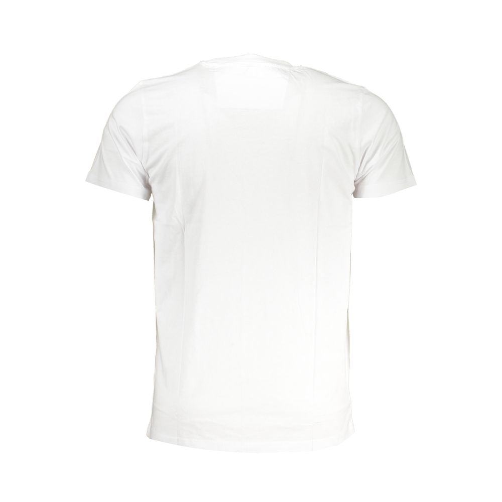 Cavalli Class Bianco Cotton Uomo T-Shirt Cavalli Class