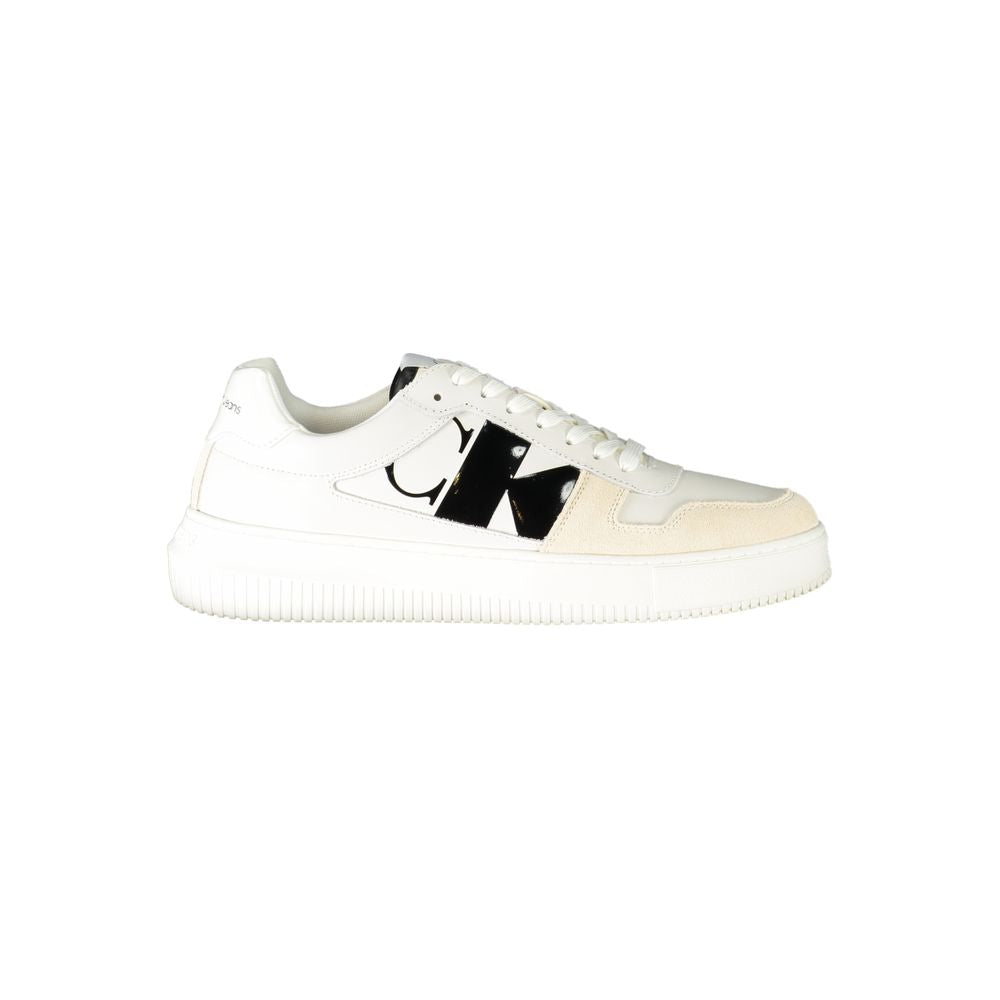 Calvin Klein White Polyester Athletic Sneakers Calvin Klein
