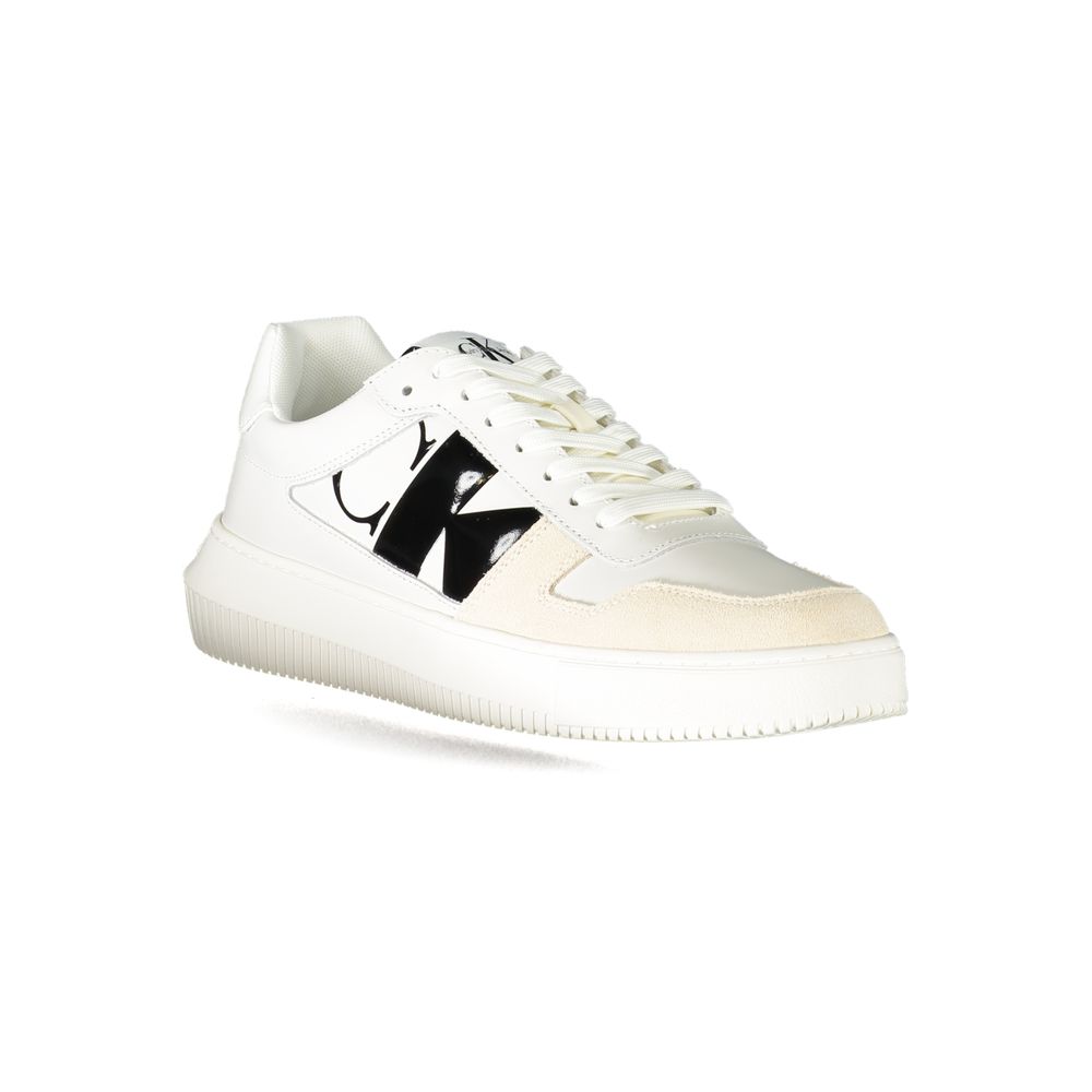 Calvin Klein White Polyester Athletic Sneakers Calvin Klein