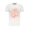 T-shirt homme Cavalli Class Bianco en coton