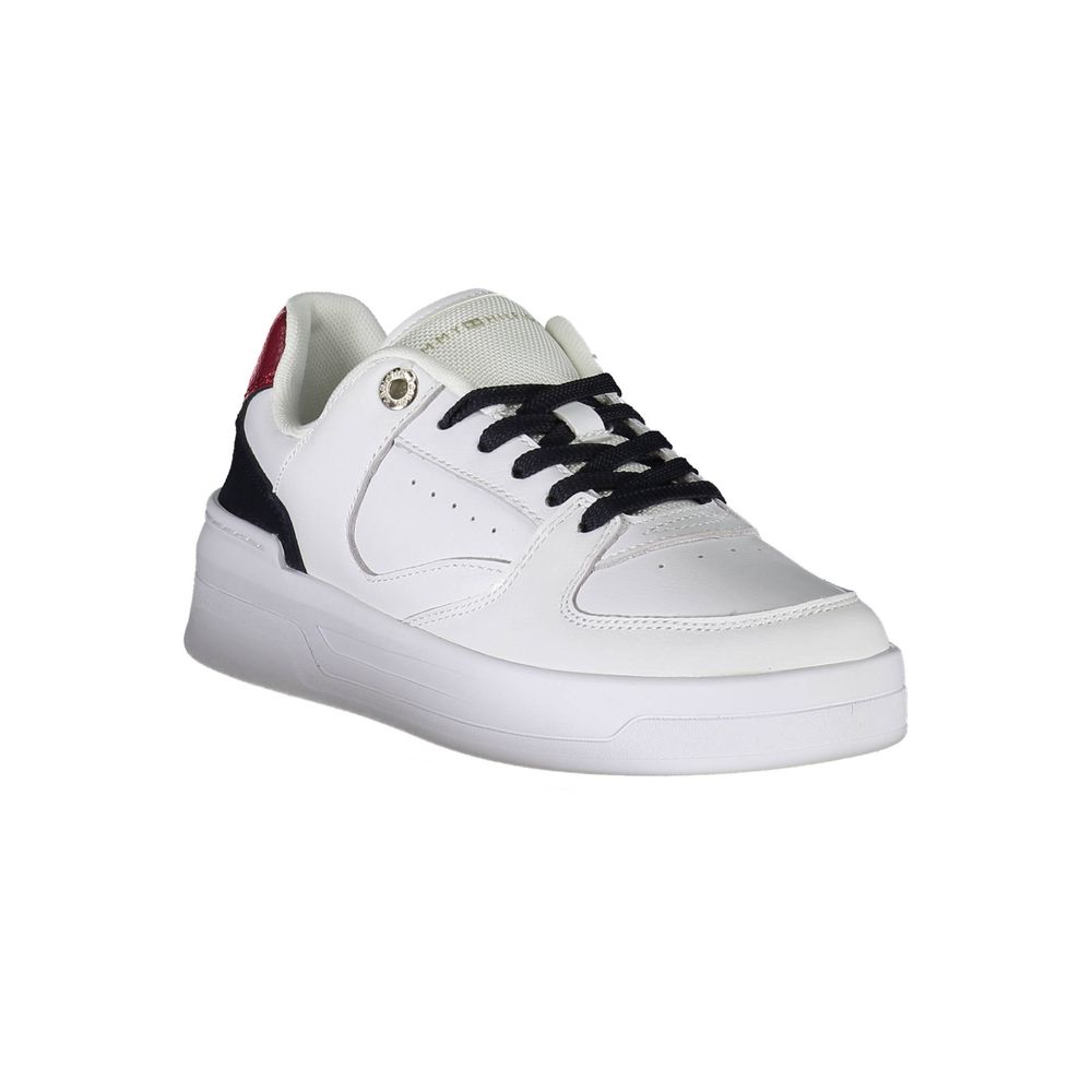 Tommy Hilfiger White Leather Women Sneaker Tommy Hilfiger