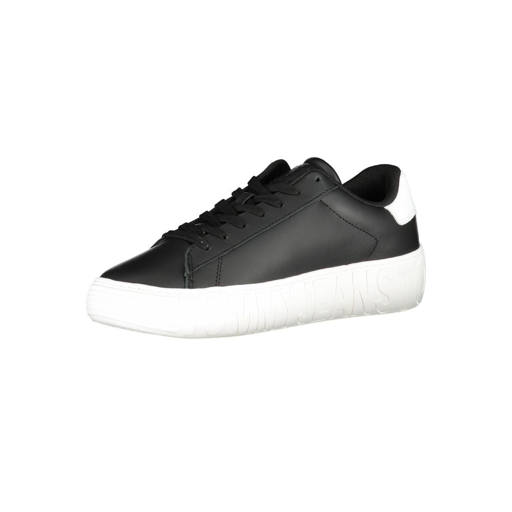 Tommy Hilfiger Black Polyurethane Men Sneaker Tommy Hilfiger