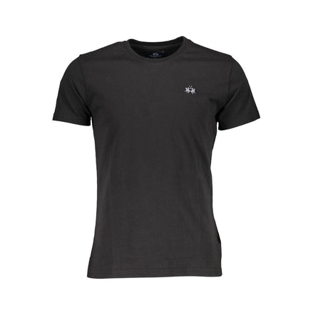 La Martina Black Cotton Men's T-Shirt La Martina