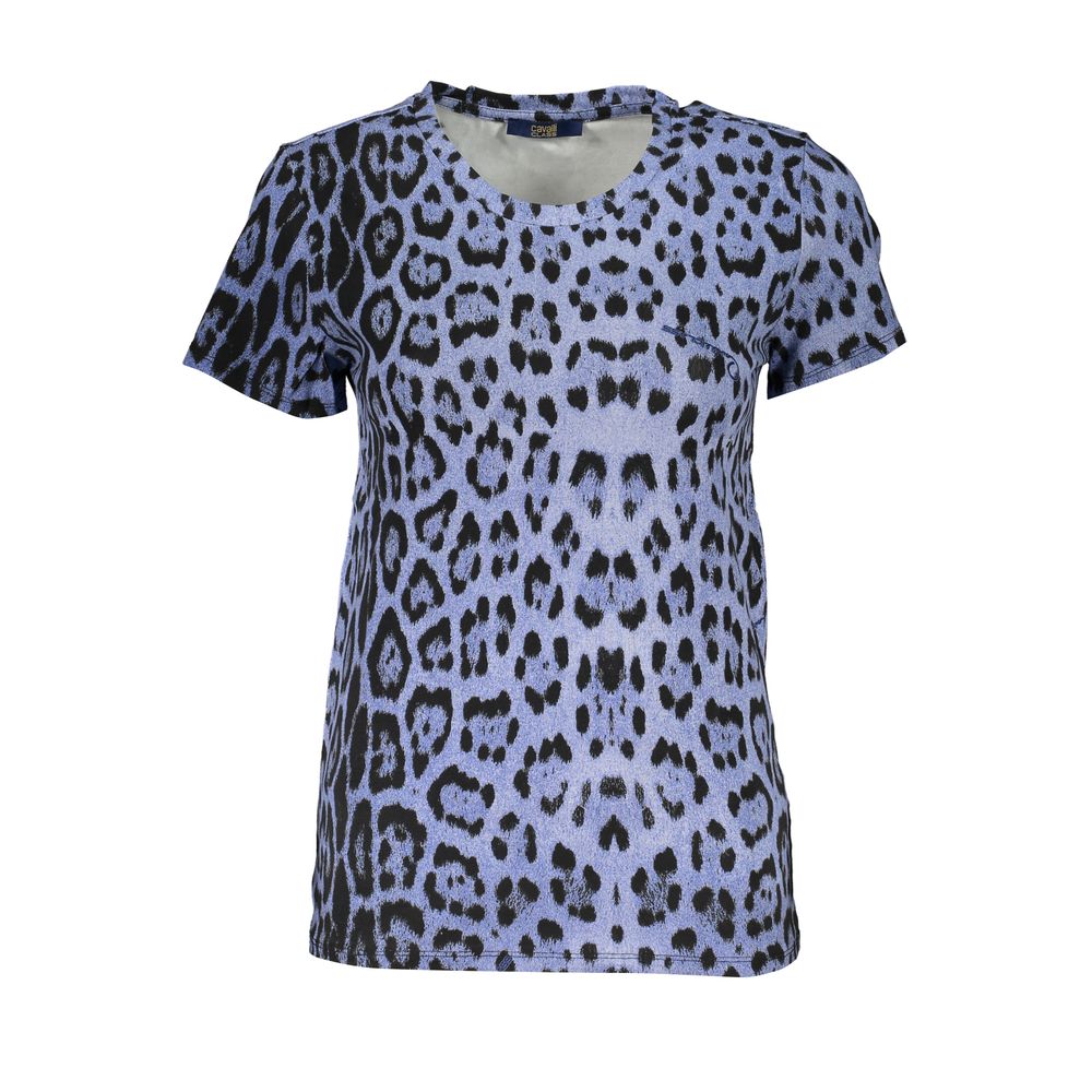 Cavalli Class Azzurro Cotton Women T-Shirt Cavalli Class
