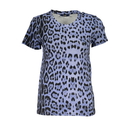 Cavalli Class Azzurro Cotton Women T-Shirt Cavalli Class