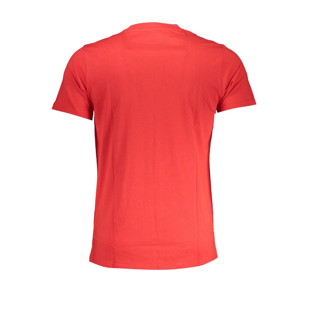 Cavalli Class Rosso Cotton Mens T-Shirt Cavalli Class
