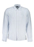 North Sails Light Blue Linen Men Shirt North Sails