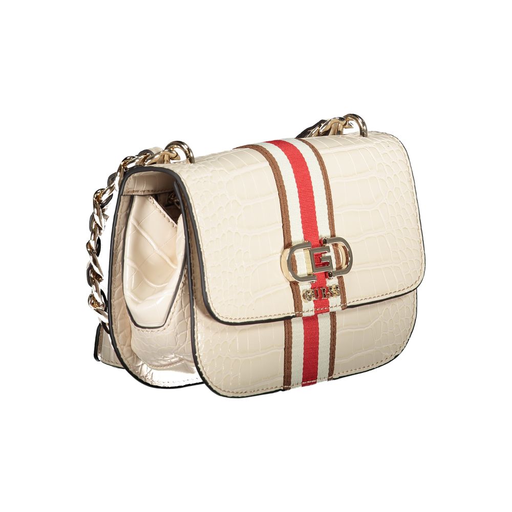 Guess Jeans Beige Polyurethane Women Handbag Guess Jeans