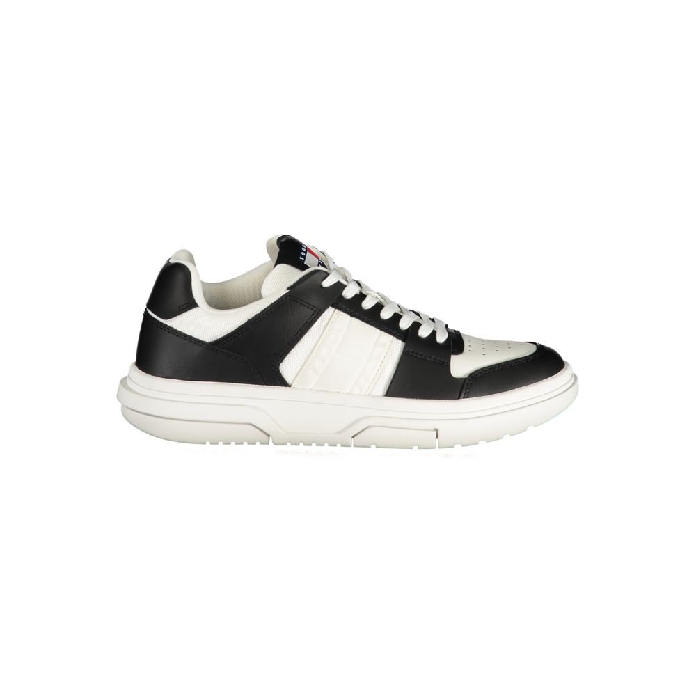 Tommy Hilfiger Black Leather Women Sneaker Tommy Hilfiger