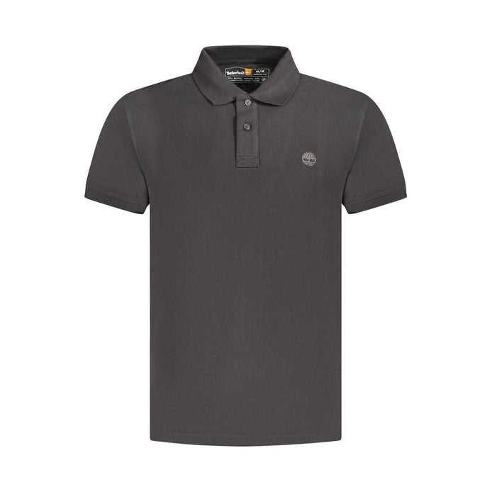 Timberland Black Cotton Men's Polo Shirt Timberland