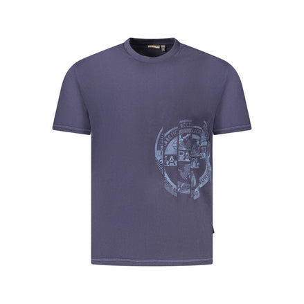 Napapijri Blue Cotton Men T-Shirt Napapijri