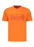 Napapijri Orange Cotton Men T-Shirt Napapijri