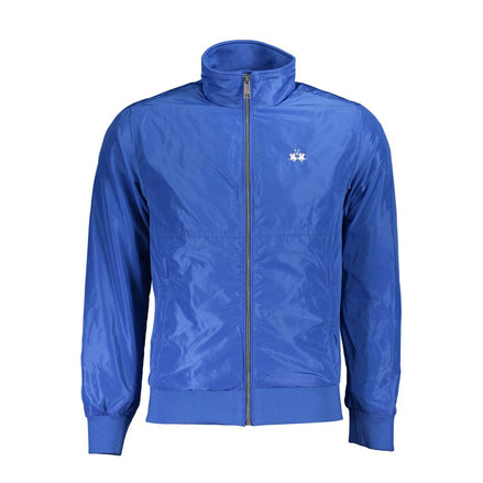 La Martina Blue Polyester Men's Jacket La Martina