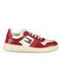 Tommy Hilfiger Red Leather Women Sneaker Tommy Hilfiger