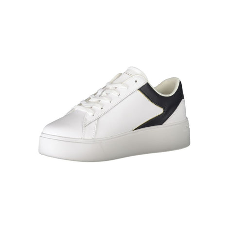 Tommy Hilfiger White Polyester Sneaker Tommy Hilfiger