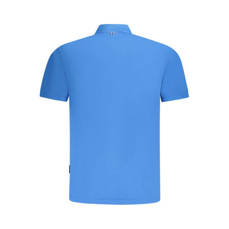 Napapijri Blue Cotton Men Polo Napapijri