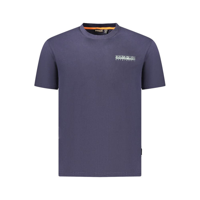 Napapijri Blue Cotton Men's T-Shirt Napapijri