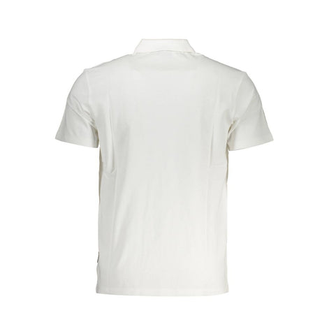 Napapijri White Cotton Men Polo Shirt Napapijri