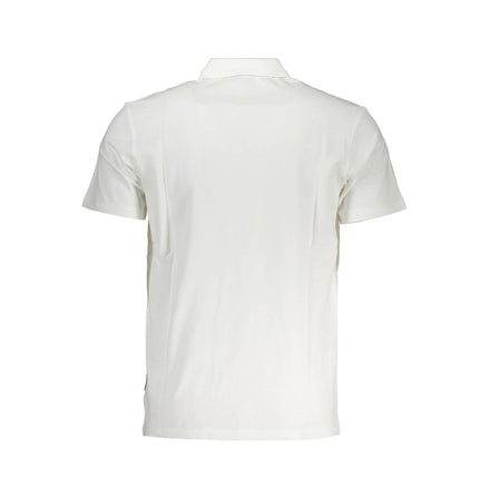 Napapijri White Cotton Men Polo Shirt Napapijri