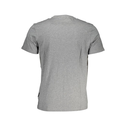 Napapijri Grigio Cotton Men T-Shirt Napapijri