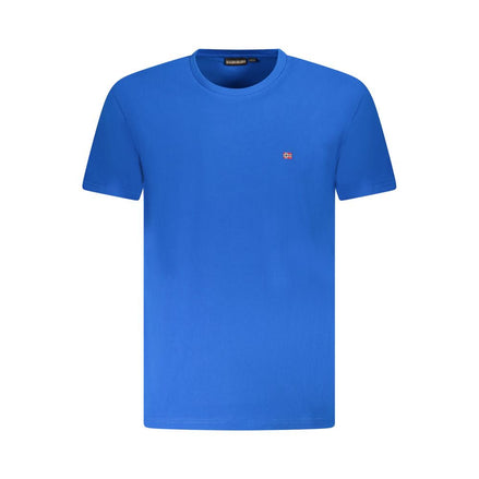 Napapijri Blue Cotton Men T-Shirt Napapijri