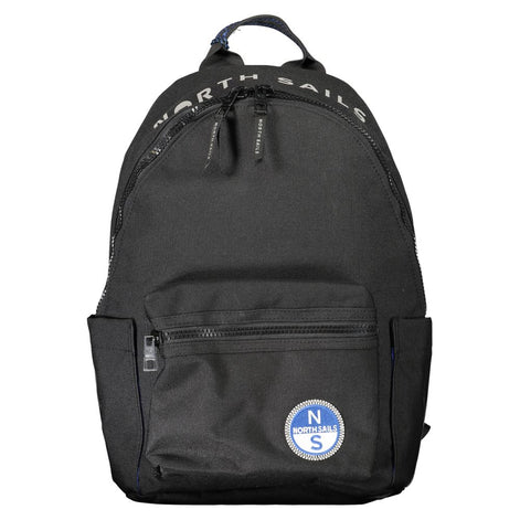 North Sails Black Polyester Men Backpack North Sails