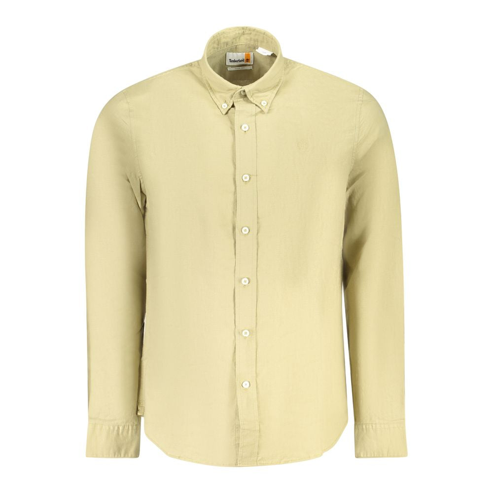 Timberland Beige Cotton Men Shirt Timberland