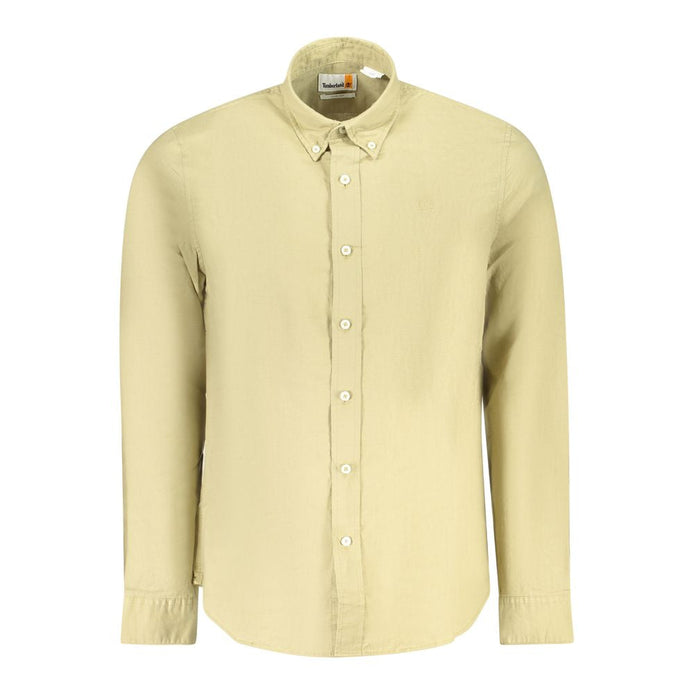Timberland Beige Cotton Men Shirt Timberland