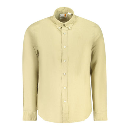 Timberland Beige Cotton Men Shirt Timberland