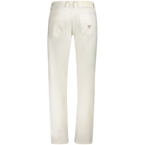 Guess Jeans White Cotton Mens Jeans Guess Jeans
