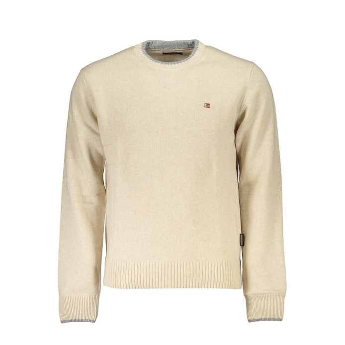 Napapijri Beige Tessuto Men Sweater Napapijri