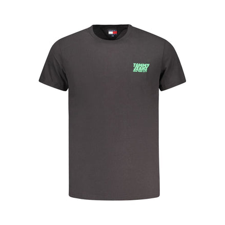 Tommy Hilfiger Black Cotton Men's T-Shirt Tommy Hilfiger