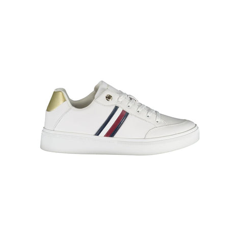 Tommy Hilfiger White Leather Women Sneaker Tommy Hilfiger