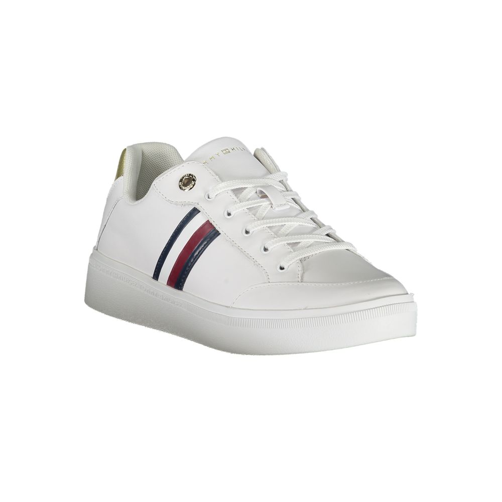 Tommy Hilfiger White Leather Women Sneaker Tommy Hilfiger