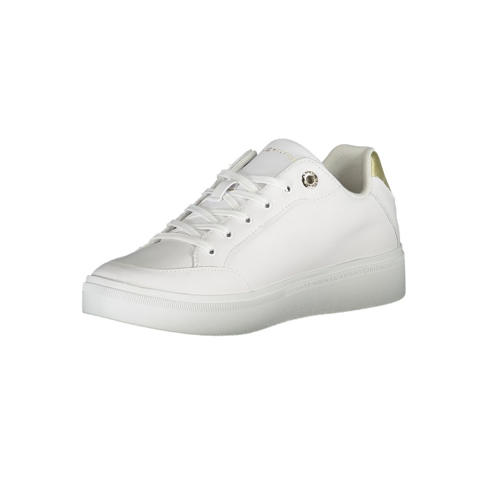 Tommy Hilfiger White Leather Women Sneaker Tommy Hilfiger