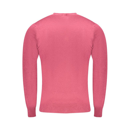 Cavalli Class Rosso Viscose Men Sweater Cavalli Class