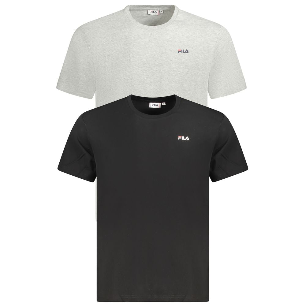 Fila Black Cotton Men T-Shirt Fila