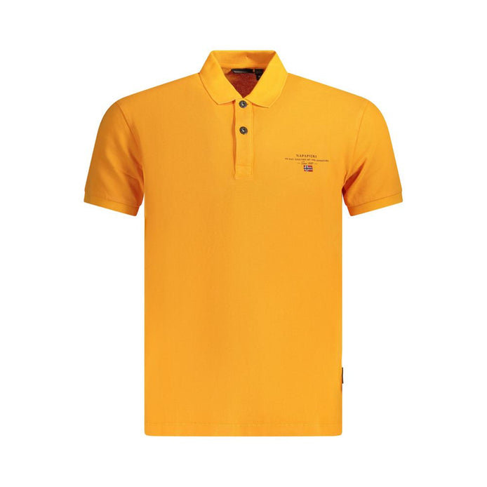 Napapijri Arancione Cotton Men Polo Napapijri