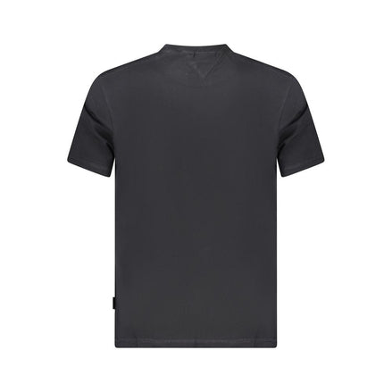 Napapijri Black Cotton Men T-Shirt Napapijri