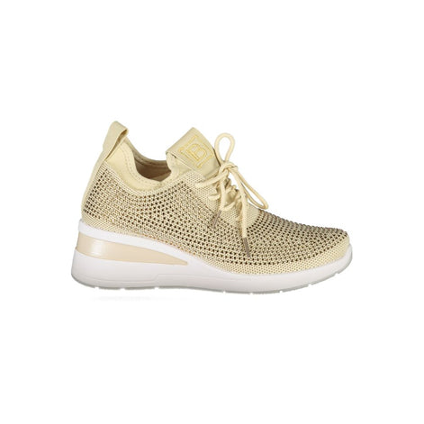 Laura Biagiotti Beige Polyester Women Sneaker Laura Biagiotti