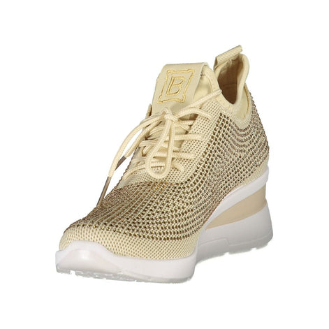 Laura Biagiotti Beige Polyester Women Sneaker Laura Biagiotti